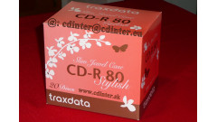 Traxdata CD-R 80 min. 700 MB, 52 x Slim Case PINK Stylish, 20 Discs
